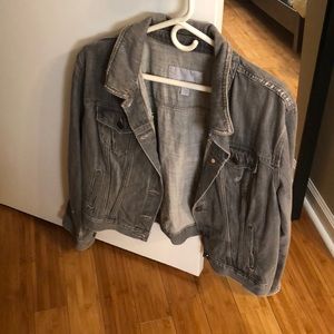 Old navy women’s grey denim jacket size xl